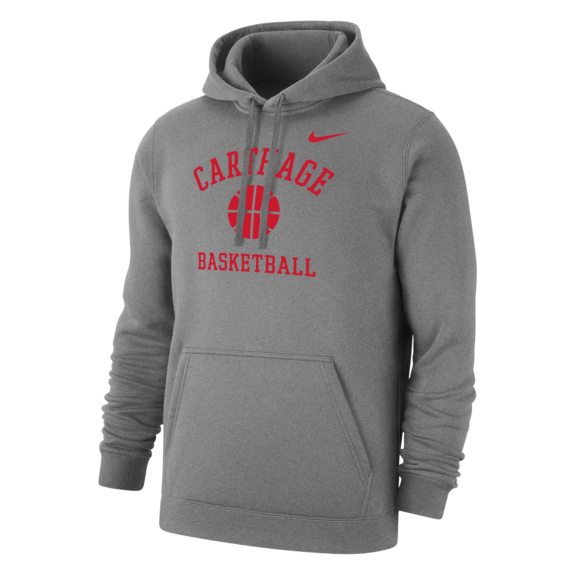 Nike Club Fleece Pullover Basketball Hoodie Dark Heather