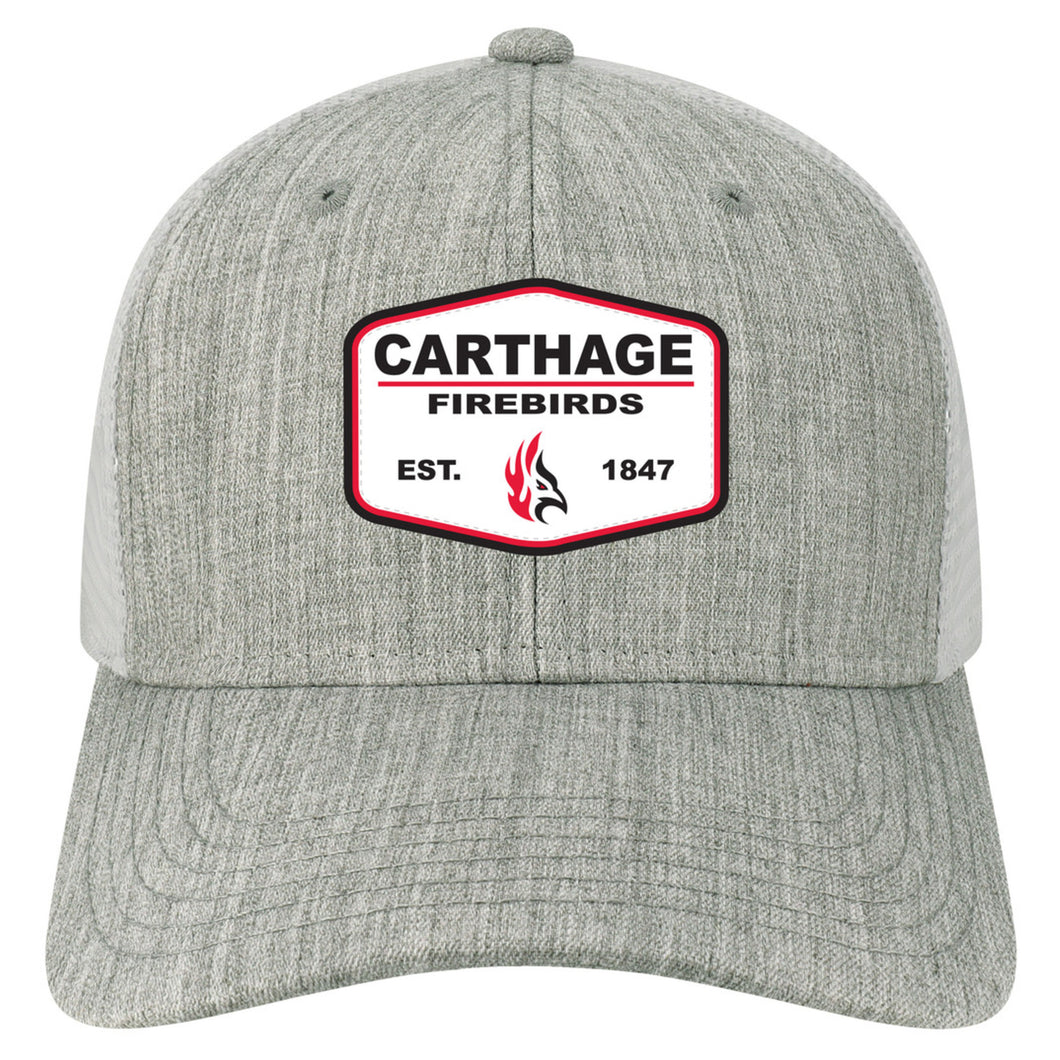 Mid-Pro Snapback Hat, Grey/White