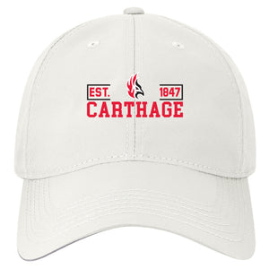 Cool Fit Adjustable Hat. White