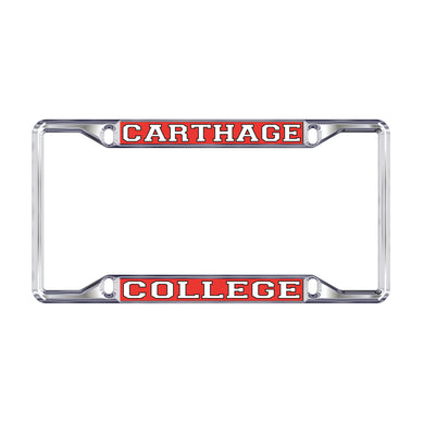 Carthage College License Plate Frame, Red