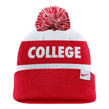 Load image into Gallery viewer, NIKE Peak Stripe Beanie, Red/White