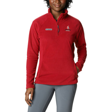 Ladies Ali Peak II 1/4 Zip by Columbia, Intense Red