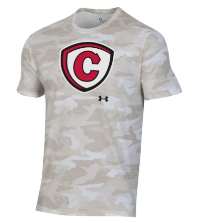 UA Tee with Carthage Shield, Camo