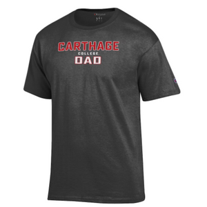 Champion Carthage College Dad Tee, Graphite