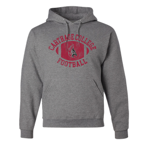 Hooded Football Sweatshirt Oxford F24 Carthage College Campus Store
