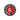Round Celluloid Magnet | Red/Black