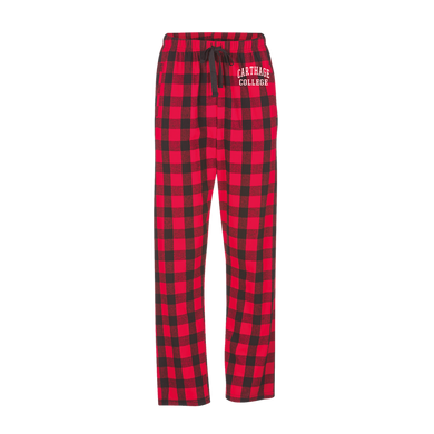 Unisex Haley Flannel Pant, Red/Black Buffalo Plaid