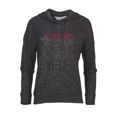 Ladies Cuddle Hoodie, Black Heather