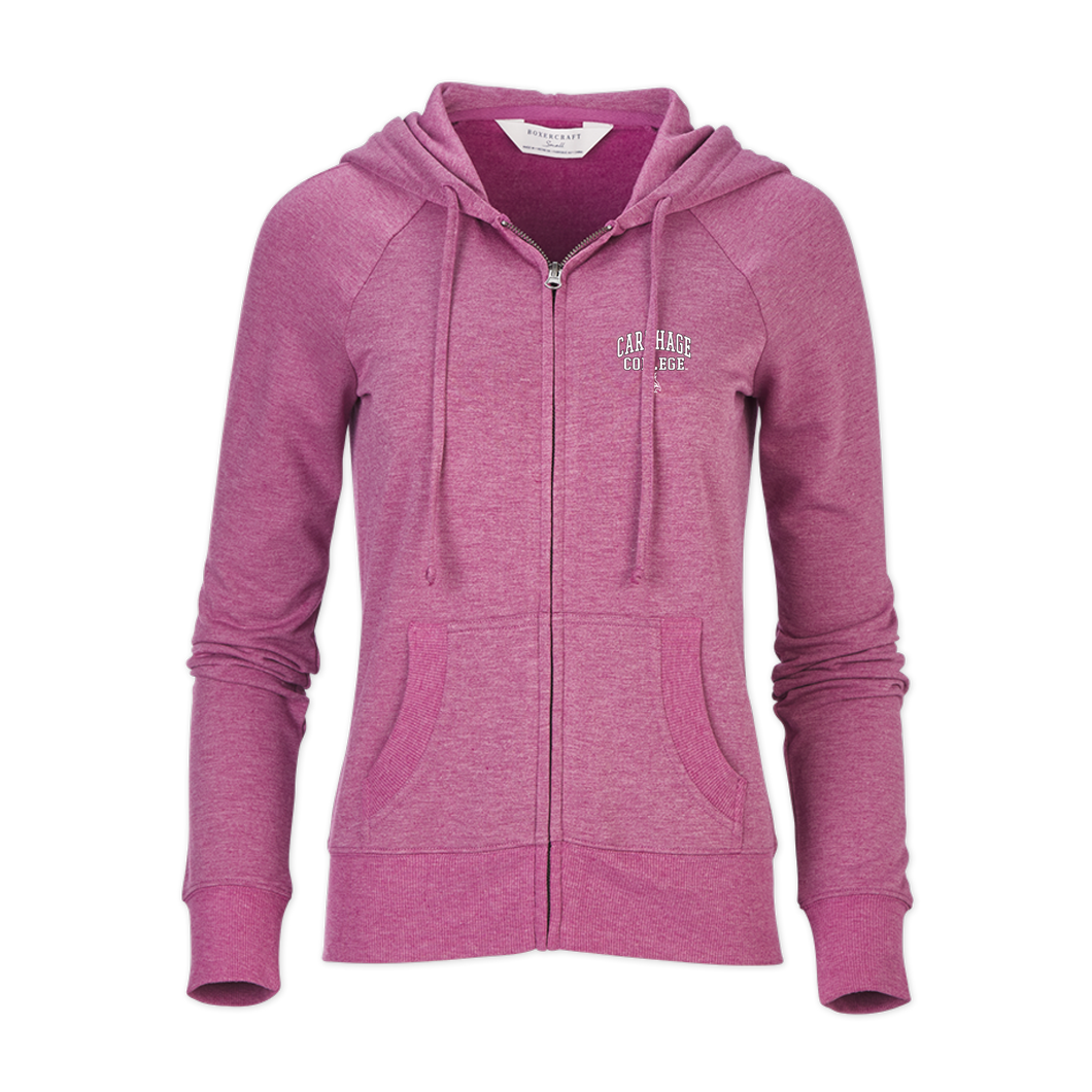 Ladies Dream Fleece Full Zip Hoodie, Orchid Heather