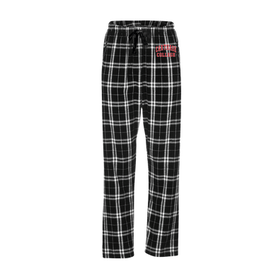 Unisex Haley Flannel Pant, Black/White Plaid