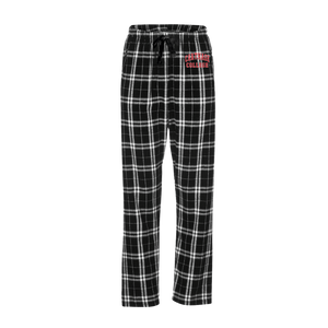 Unisex Haley Flannel Pant, Black/White Plaid