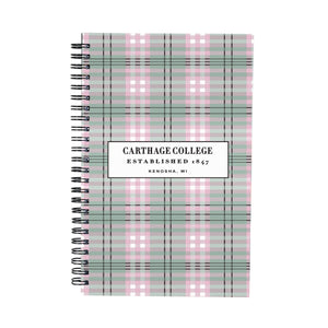 Sycamore Journal, Pink/Green Plaid Design