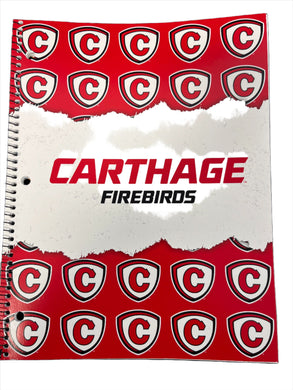 Carthage Firebirds 1-Subject Notebook