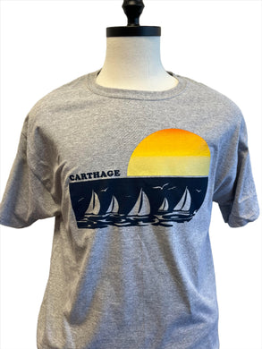 Champion Carthage Tee with Sailboats, Gray